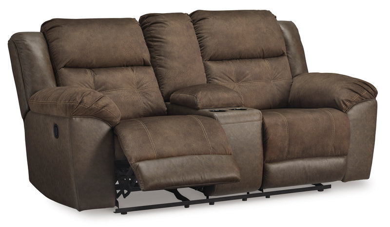 Florelle Glider REC Loveseat w/Console