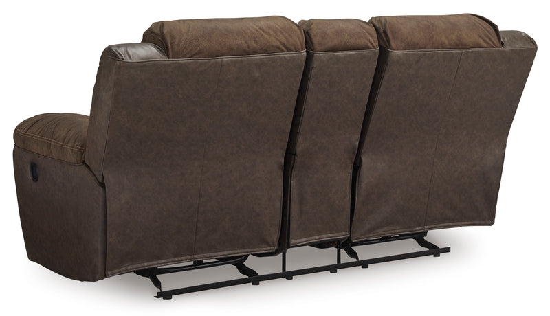 Florelle Glider REC Loveseat w/Console