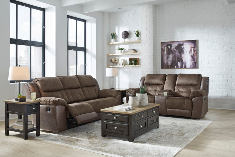 Florelle Glider REC Loveseat w/Console