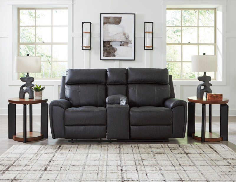 Montacute Glider Reclining Loveseat with Console