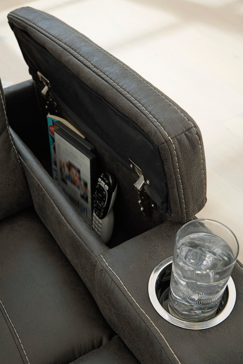 Batavia Reclining Sofa w/Drop Down Table