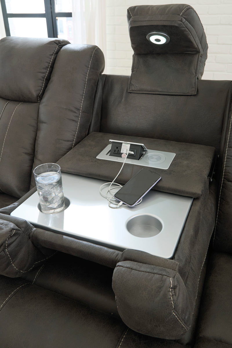 Batavia Reclining Sofa w/Drop Down Table