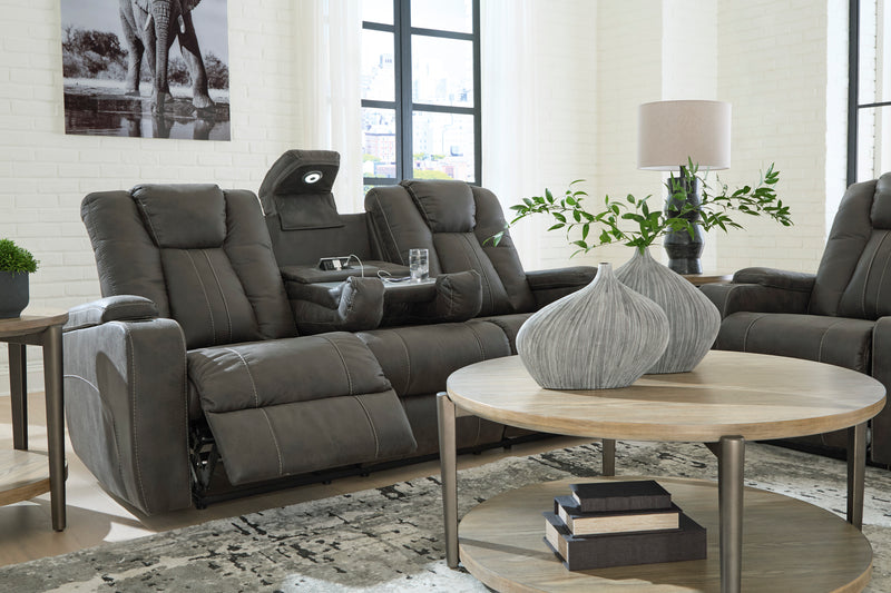 Batavia Reclining Sofa w/Drop Down Table