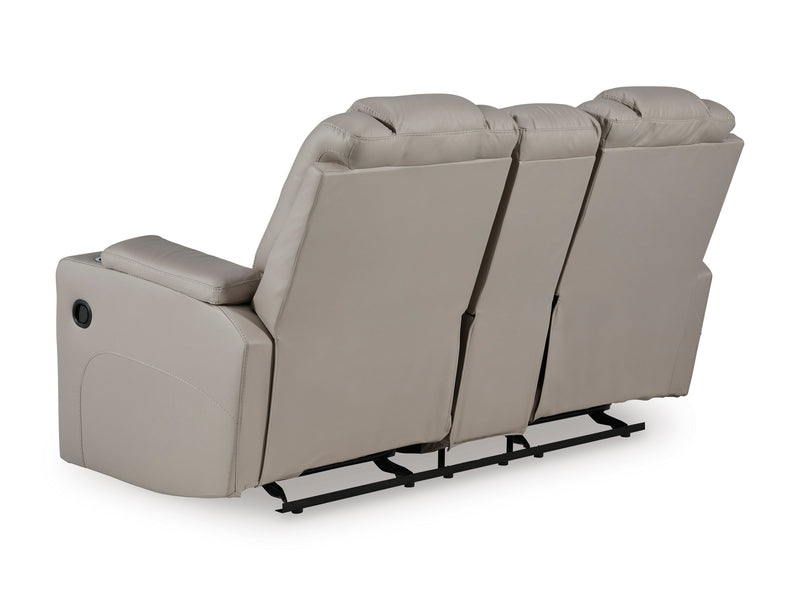 Elevate Edges Glider Reclining Loveseat with Console