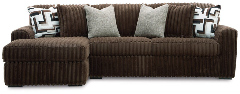 Midnight-Madness Sectional Sofa with Chaise Brown