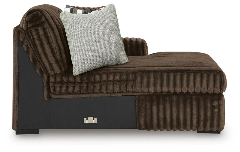 Midnight-Madness Sectional with Chaise